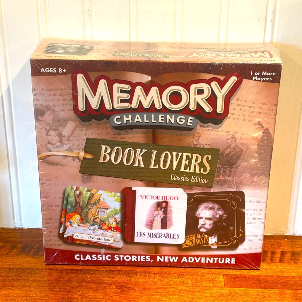 Memory Challenge Book Lovers Classics Edition Game